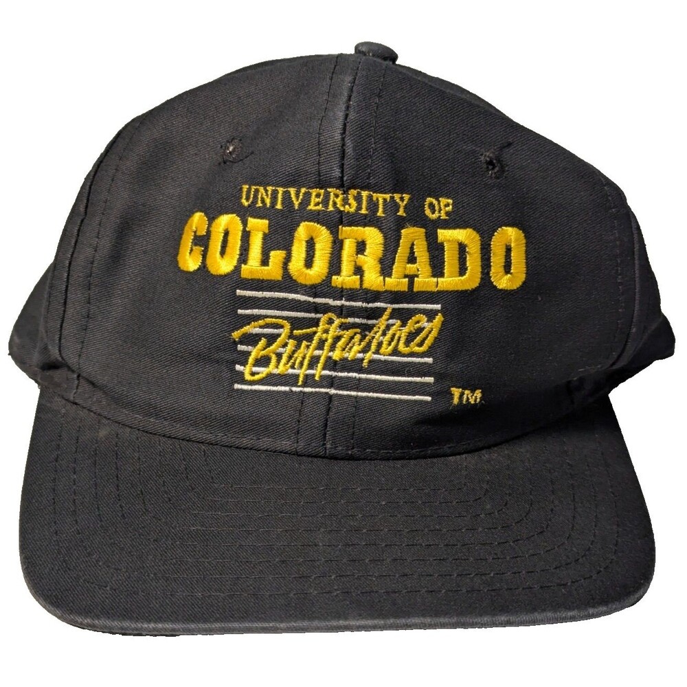 Vintage University of Colorado Buffaloes Snapback Hat Cap Designer Award Taiwan